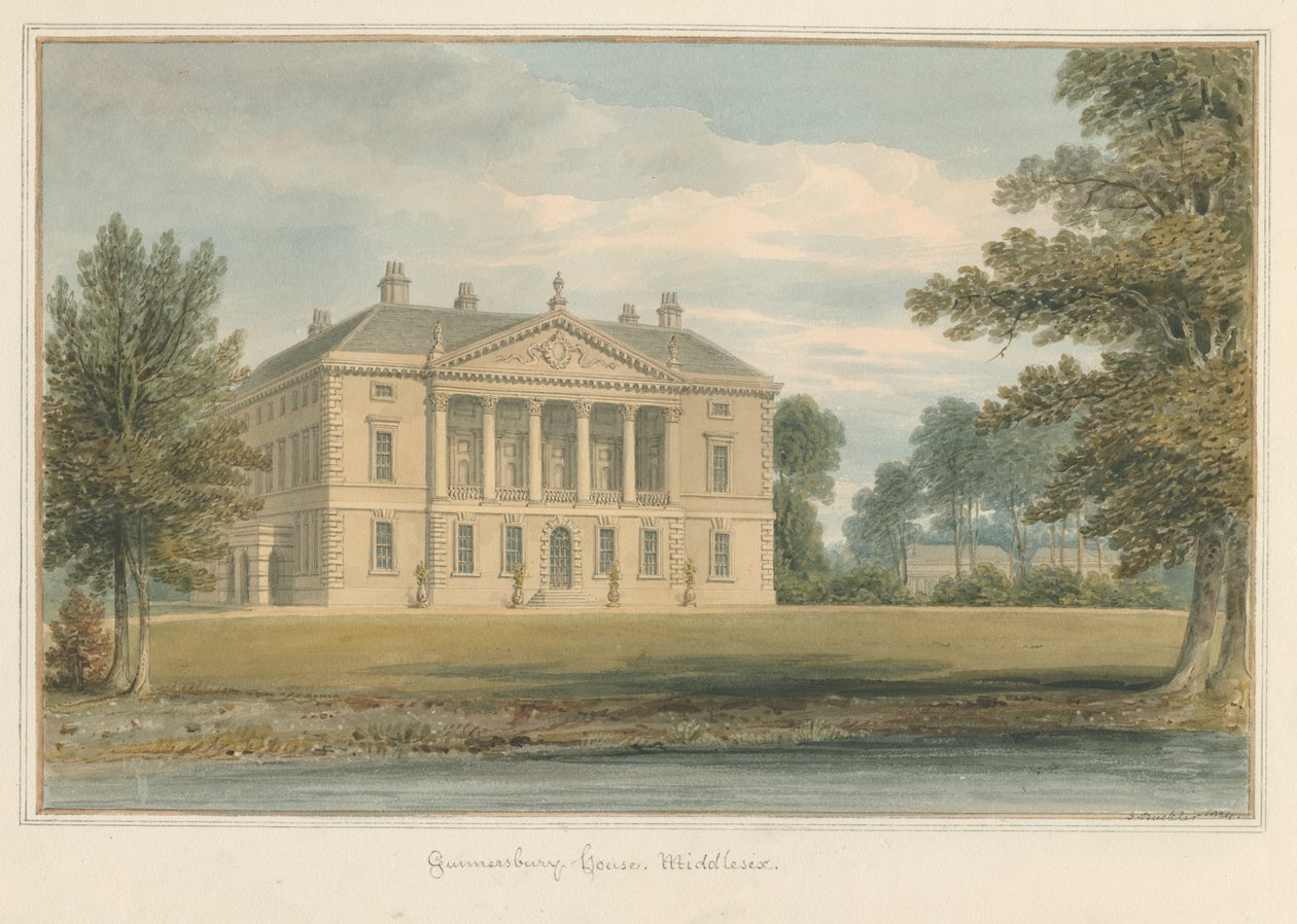 Middlesex - Gunnersbury House autorstwa John Buckler