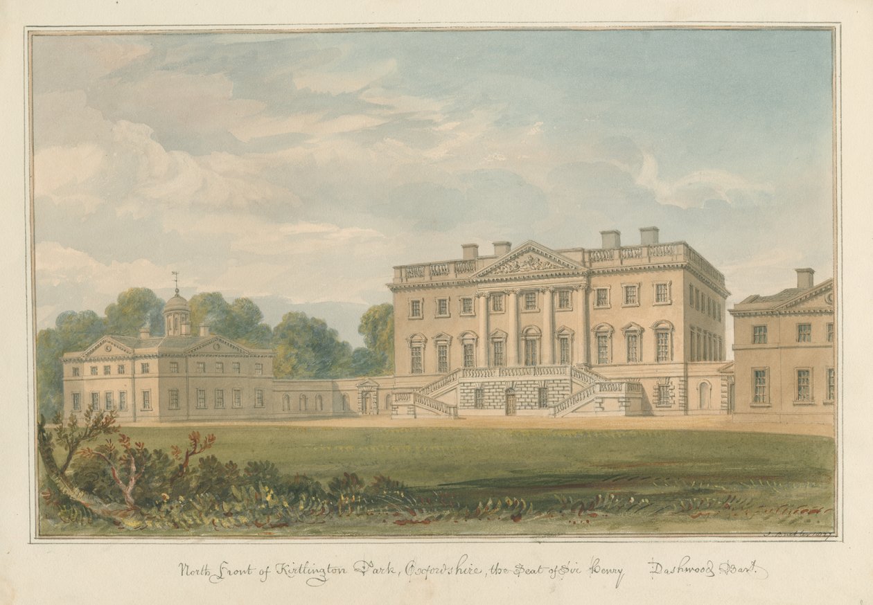 Oxfordshire – Park Kirtlington, 1827 autorstwa John Buckler