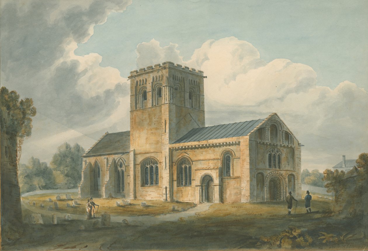 Oxfordshire – Kościół Meofley, 1802 autorstwa John Buckler