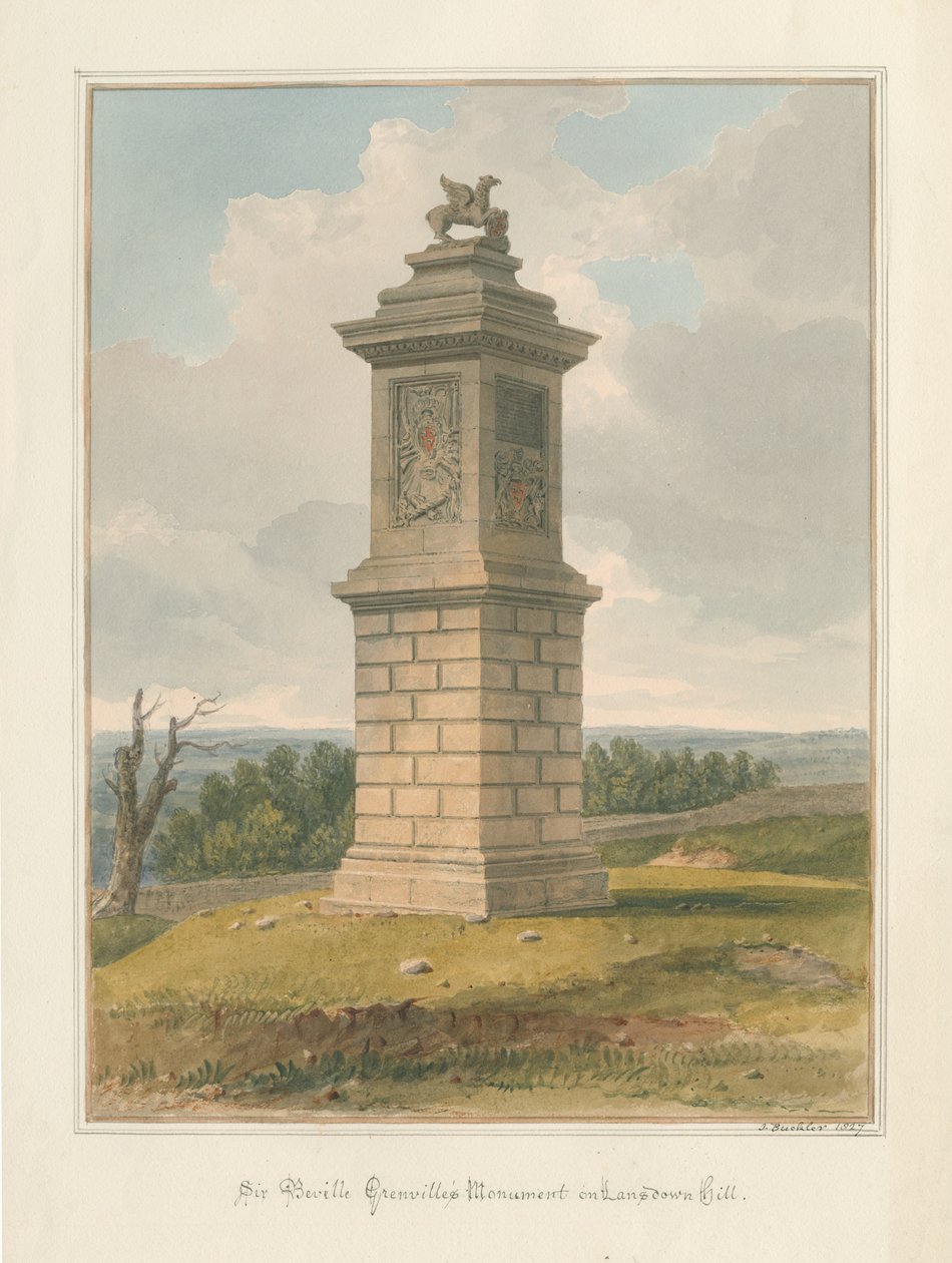 Somerset - Lansdowne Hill - Pomnik Sir Beville