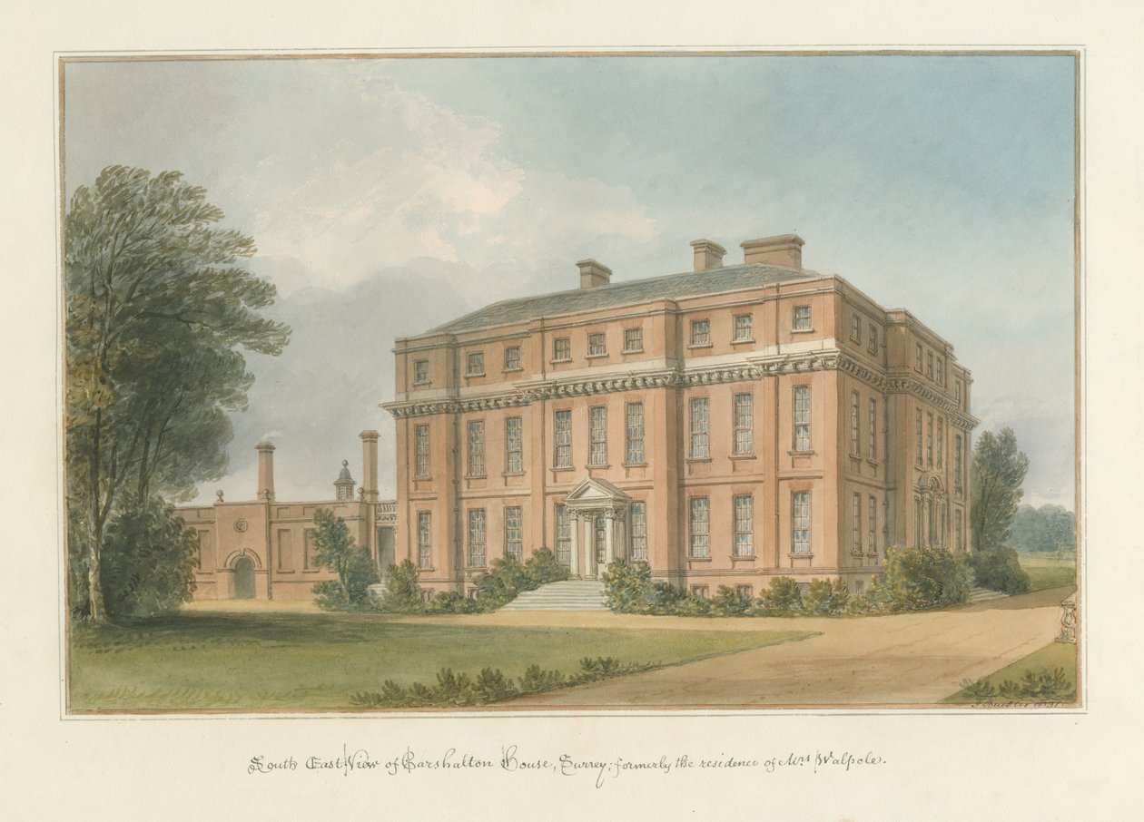 Surrey - Carshalton House, 1831 autorstwa John Buckler