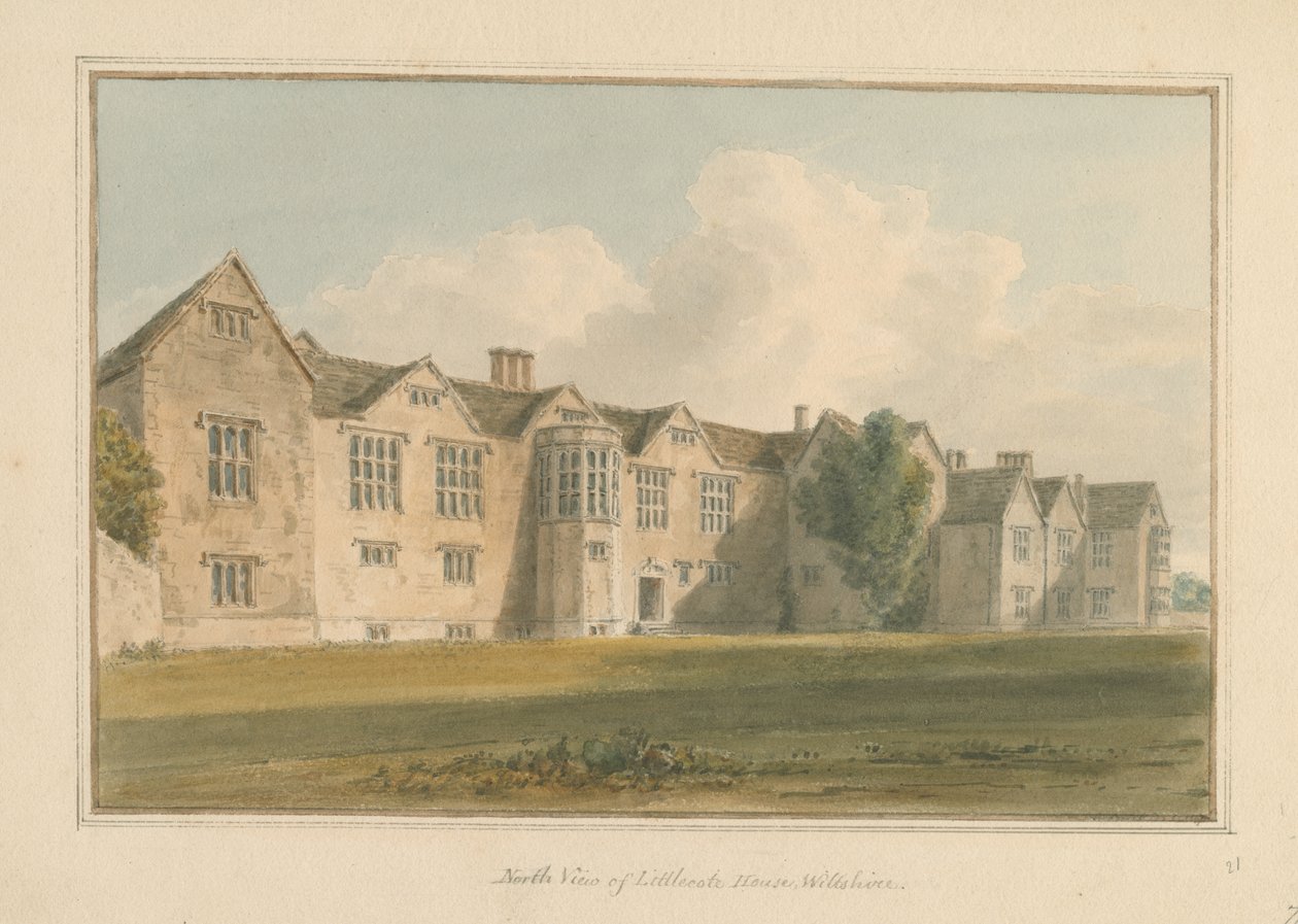 Wiltshire - Dom Littlecote, 1807 autorstwa John Buckler