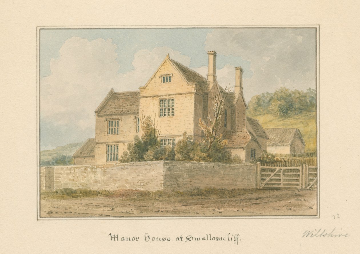Wiltshire - Swallowcliff Manor House, 1817 autorstwa John Buckler