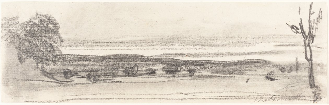 Widok na park, Chatsworth, Derbyshire autorstwa John Burgess