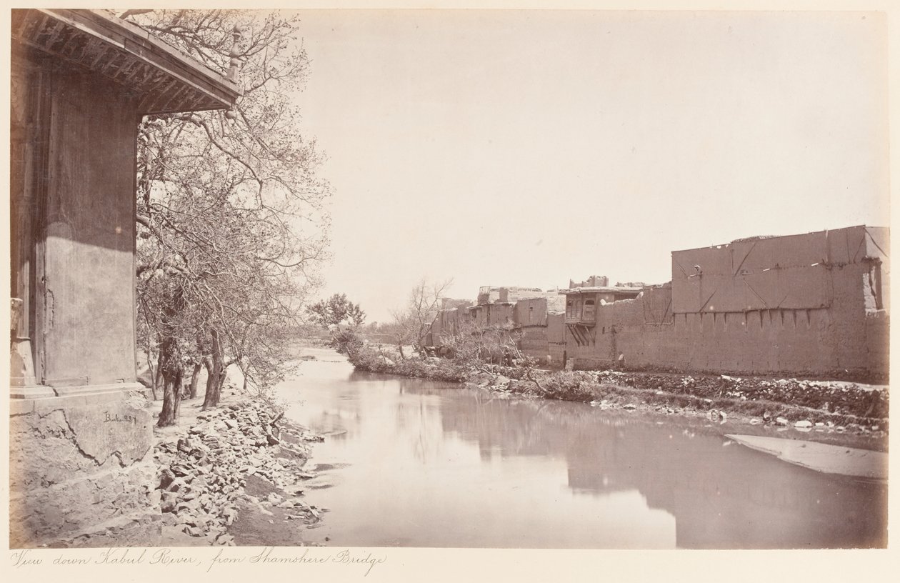 Widok na rzekę Kabul autorstwa John Burke