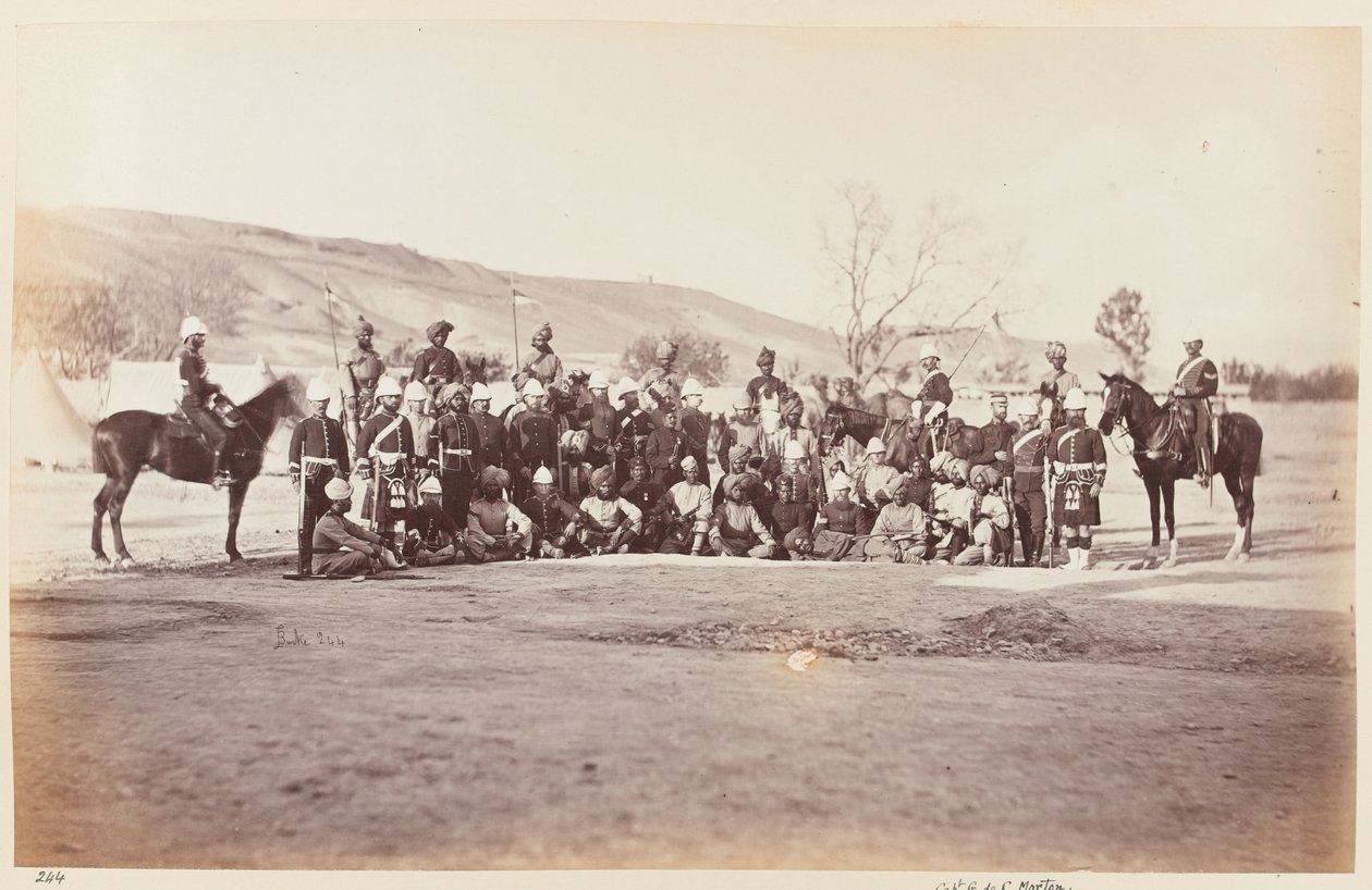 ?Asystent generalny z marszałkiem marszałkiem i sztabem?, 1879 circa autorstwa John Burke