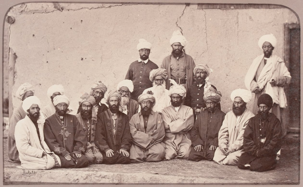 Sirdar Habeeboolah [sic] Gilzai i inni Chanowie, 1879 autorstwa John Burke