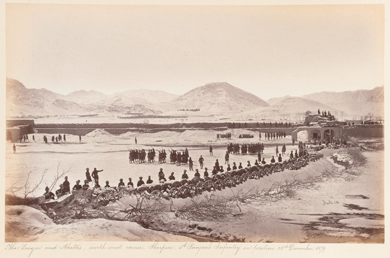 T. Lager & Abbottis, Sherpur Cantonment, grudzień 189 autorstwa John Burke