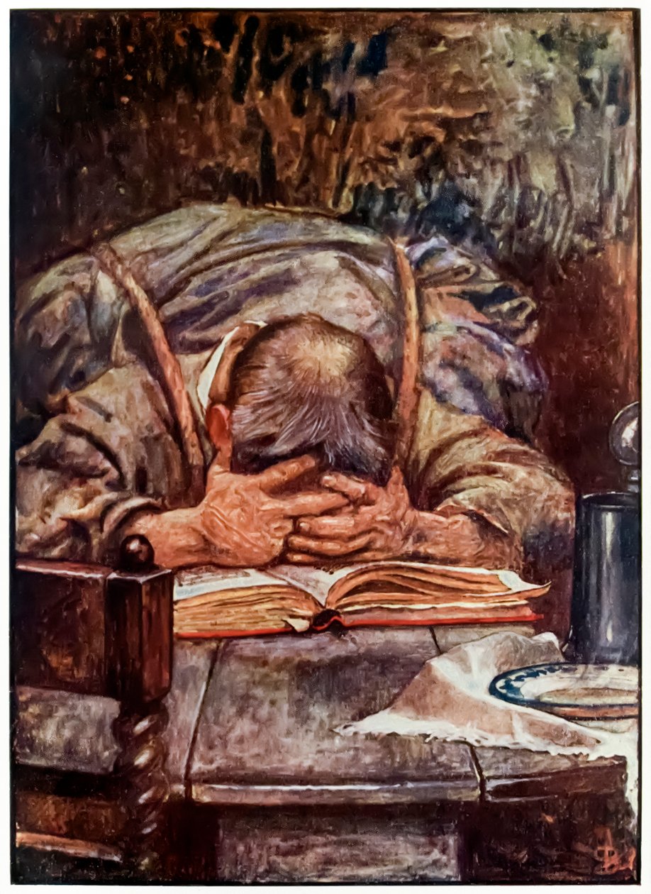 „Chrześcijanin” z „Wędrówki pielgrzyma z tego świata, do tego, który ma nadejść” Johna Bunyana autorstwa John Byam Liston Shaw