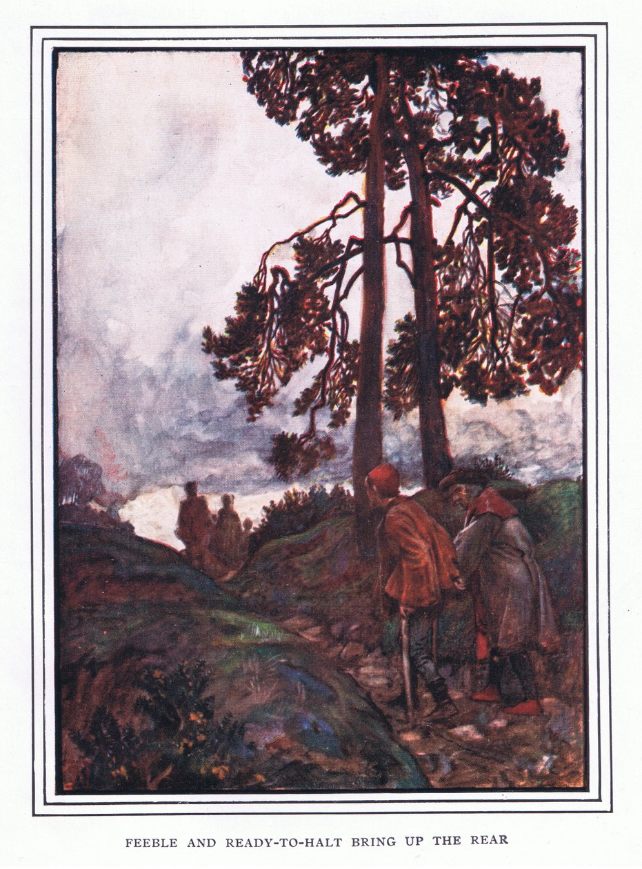 Słabe i czytaj y, aby zatrzymać, wychowuj tyły autorstwa John Byam Liston Shaw