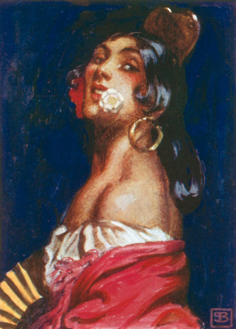George Bizet, Carmen (kolorowa litografia) autorstwa John Byam Liston Shaw