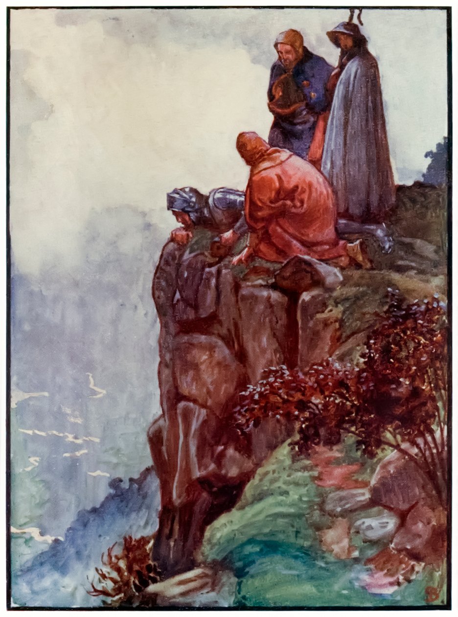 „Hill Error” z „Wędrówki pielgrzyma z tego świata, do tego, który ma nadejść” Johna Bunyana autorstwa John Byam Liston Shaw