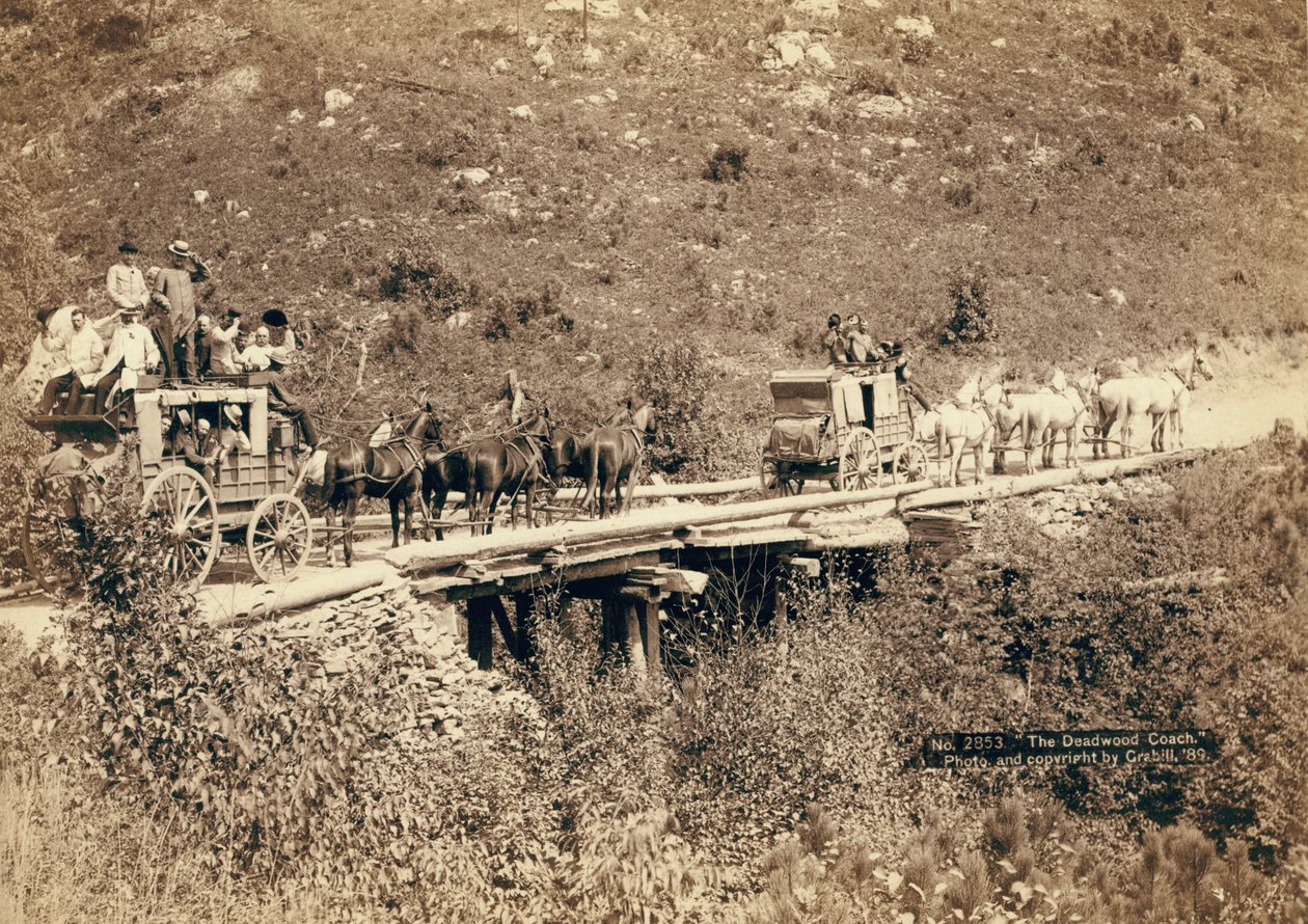 Trener Deadwood, 1889 autorstwa John C. H. Grabill