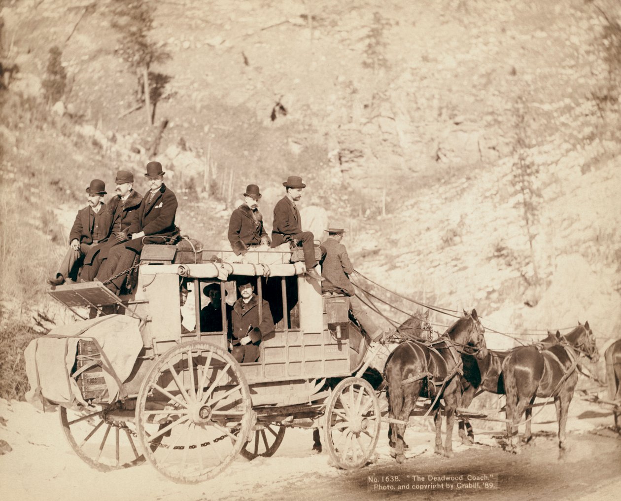 Dyliżans Old West Deadwood autorstwa John C. H. Grabill