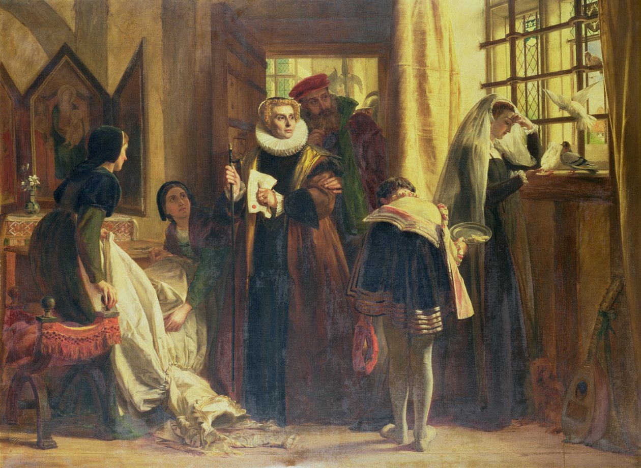 Maria Królowa Szkotów w niewoli, 1871 autorstwa John Callcott Horsley