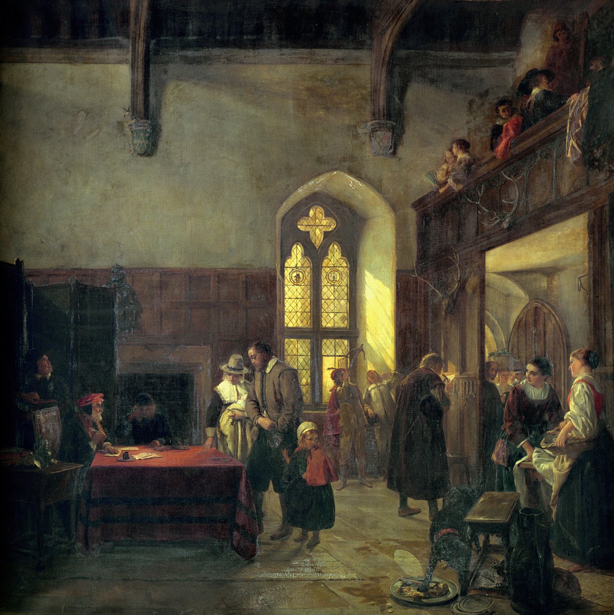 Dzień wynajmu w Haddon Hall autorstwa John Callcott Horsley