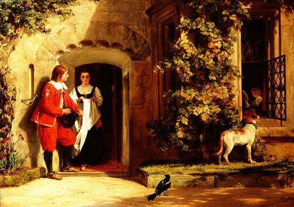Czekać na odpowiedź autorstwa John Callcott Horsley