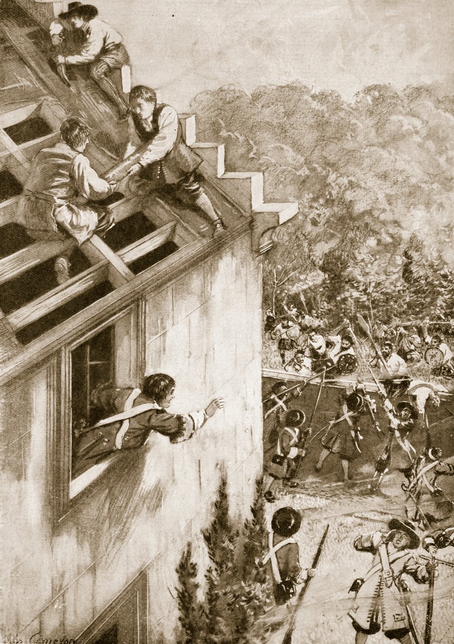 Napaść na Dunkeld, 21 sierpnia 1689 (lito) autorstwa John Cameron