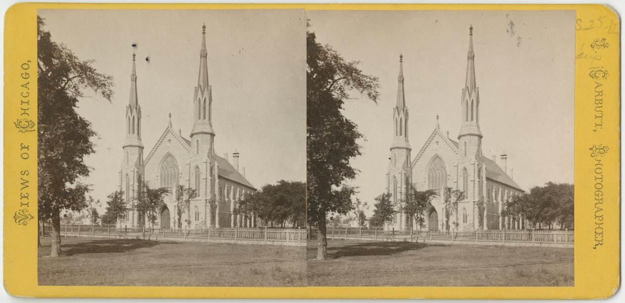 Stereoskopowy widok Kościoła Jedności, ok. 1870 r autorstwa John Carbutt
