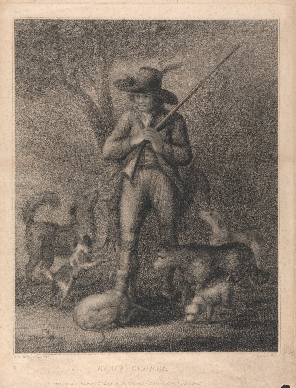 Czarny-George autorstwa John Chapman