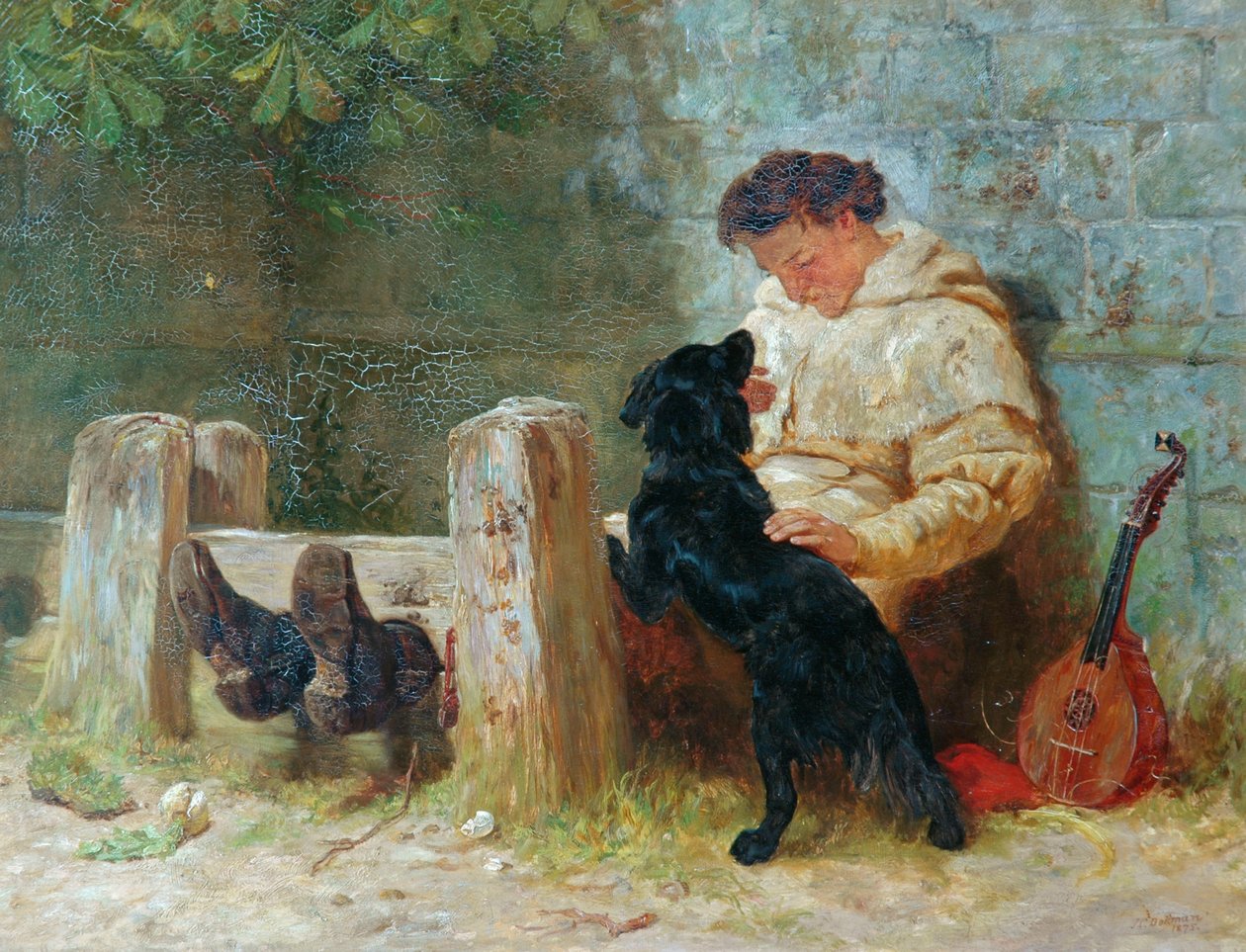 Jego jedyny przyjaciel, 1875 autorstwa John Charles Dollman