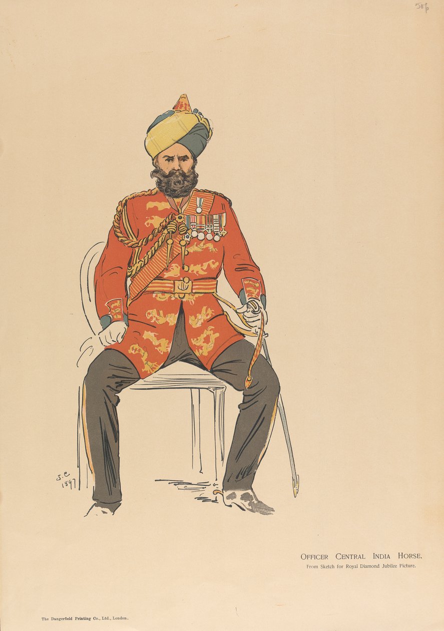 Oficer Central India Horse autorstwa John Charlton