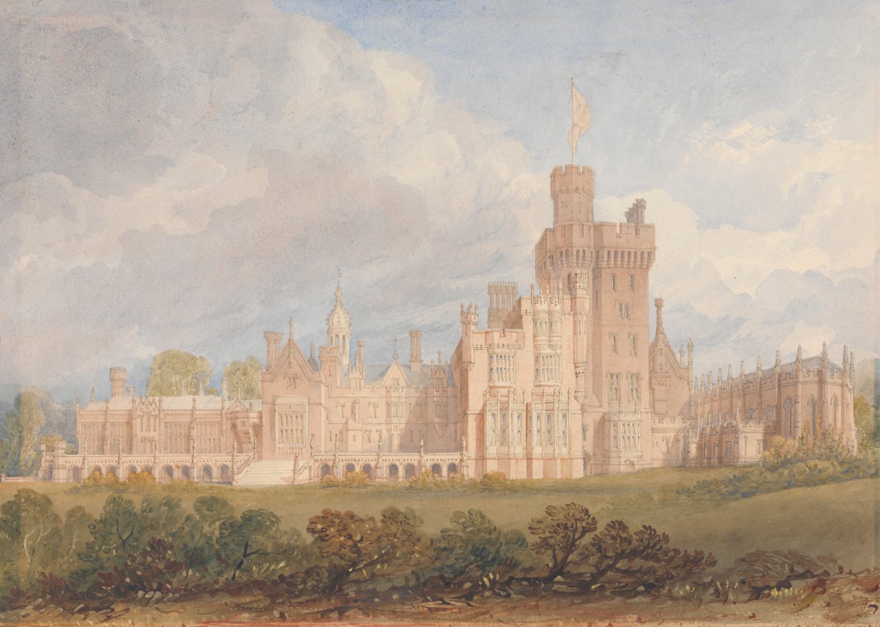 Costessey Hall w Norfolk autorstwa John Chessell Buckler