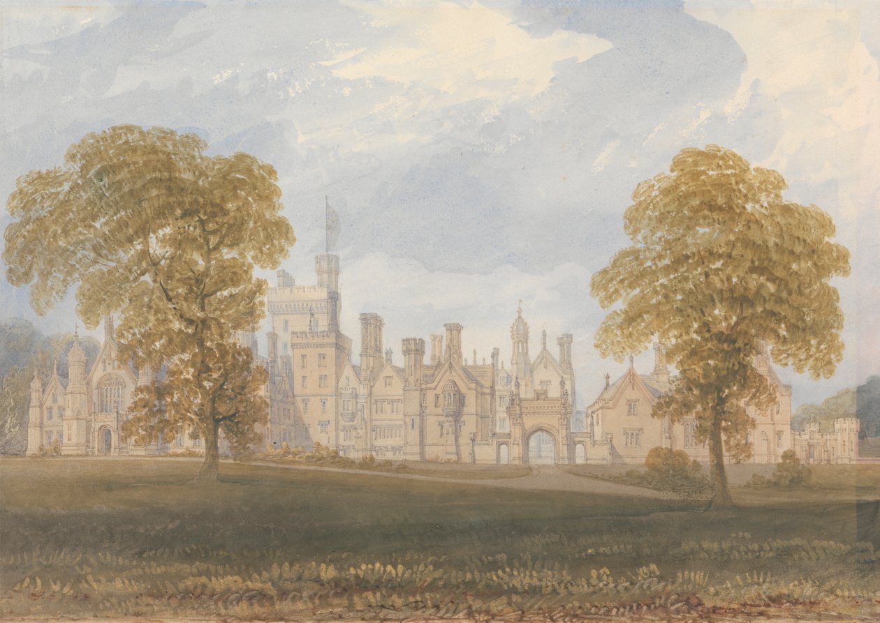 Costessey Hall w Norfolk autorstwa John Chessell Buckler