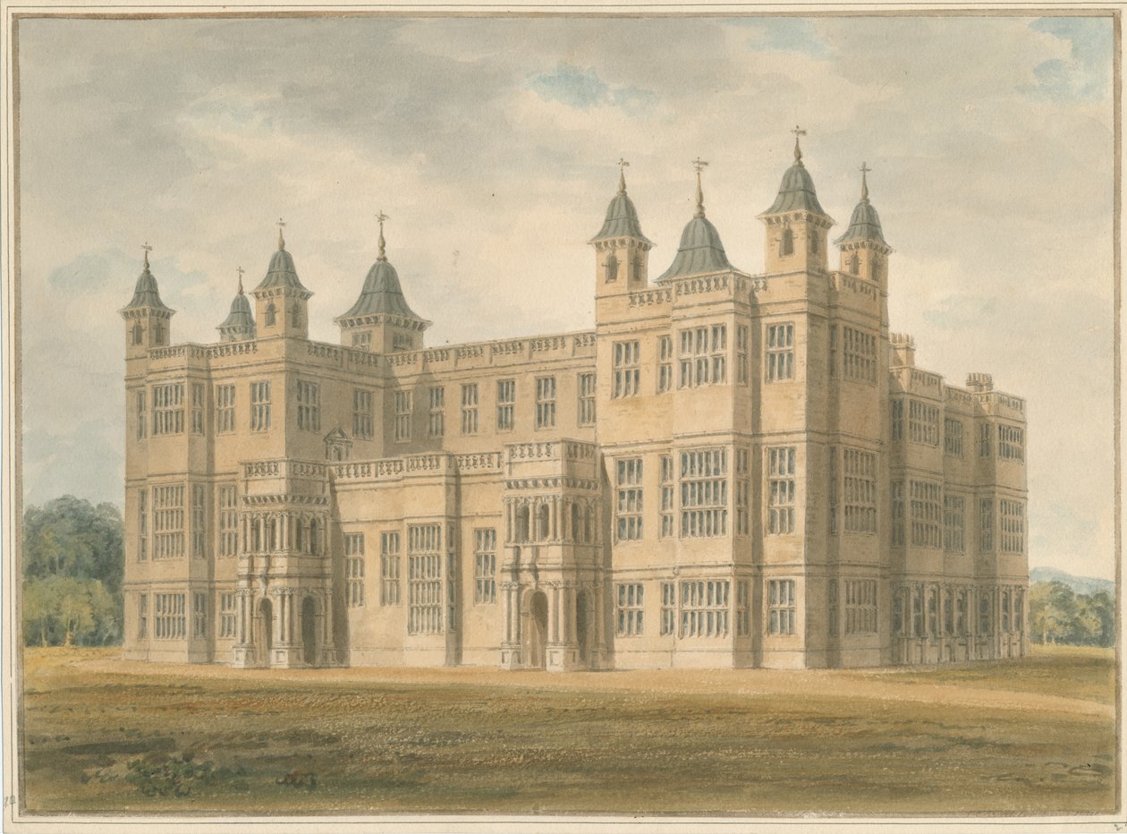 Essex - Audley End, 1811 autorstwa John Chessell Buckler