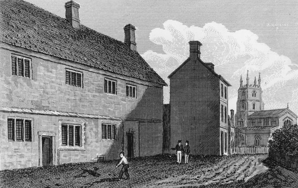 Gimnazjum w Chipping Norton, Oxfordshire autorstwa John Chessell Buckler