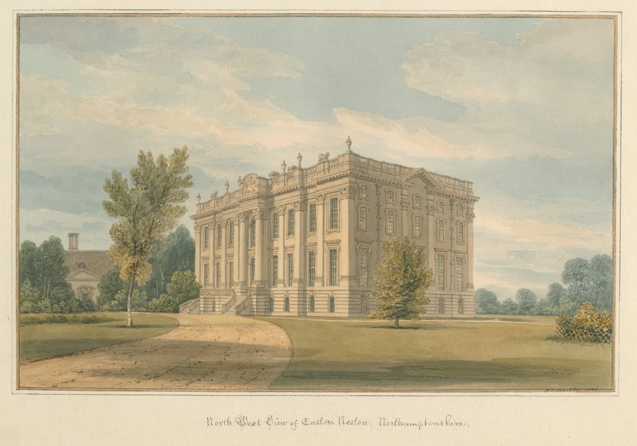 Northamptonshire – Easton Nest, 1824 autorstwa John Chessell Buckler