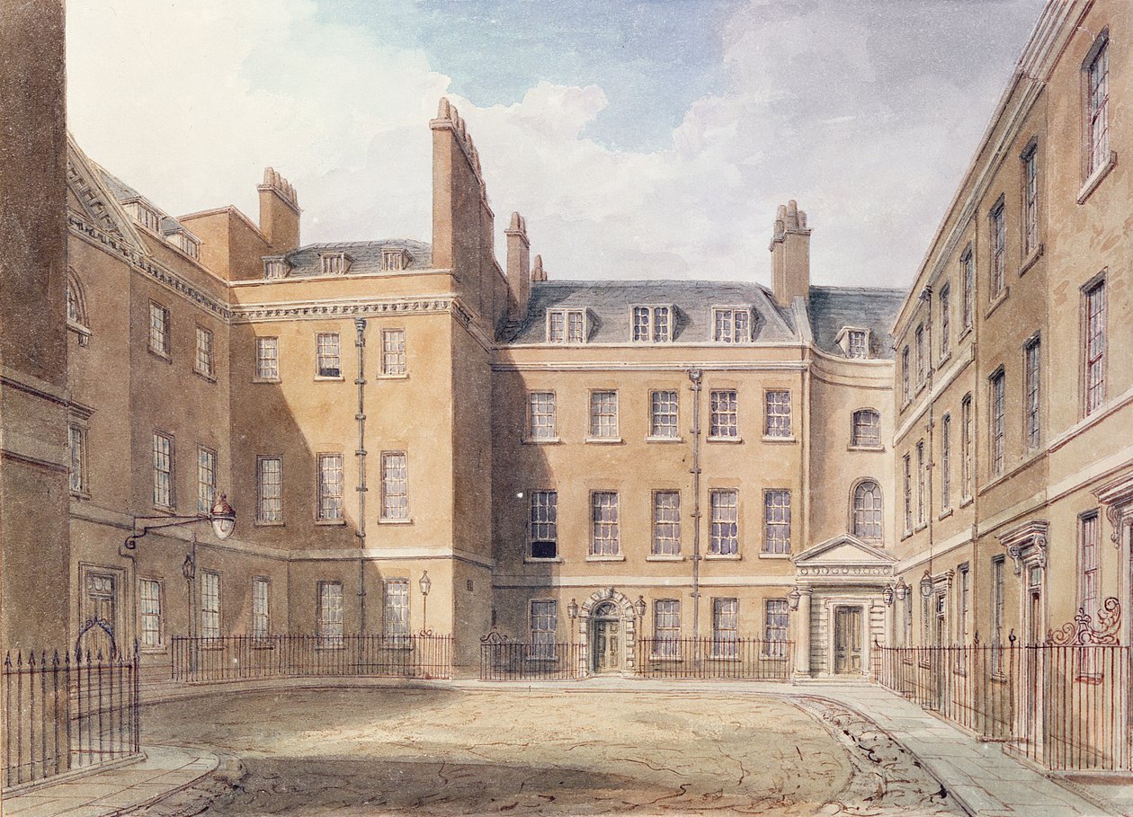 Widok na Downing Street, Westminster autorstwa John Chessell Buckler