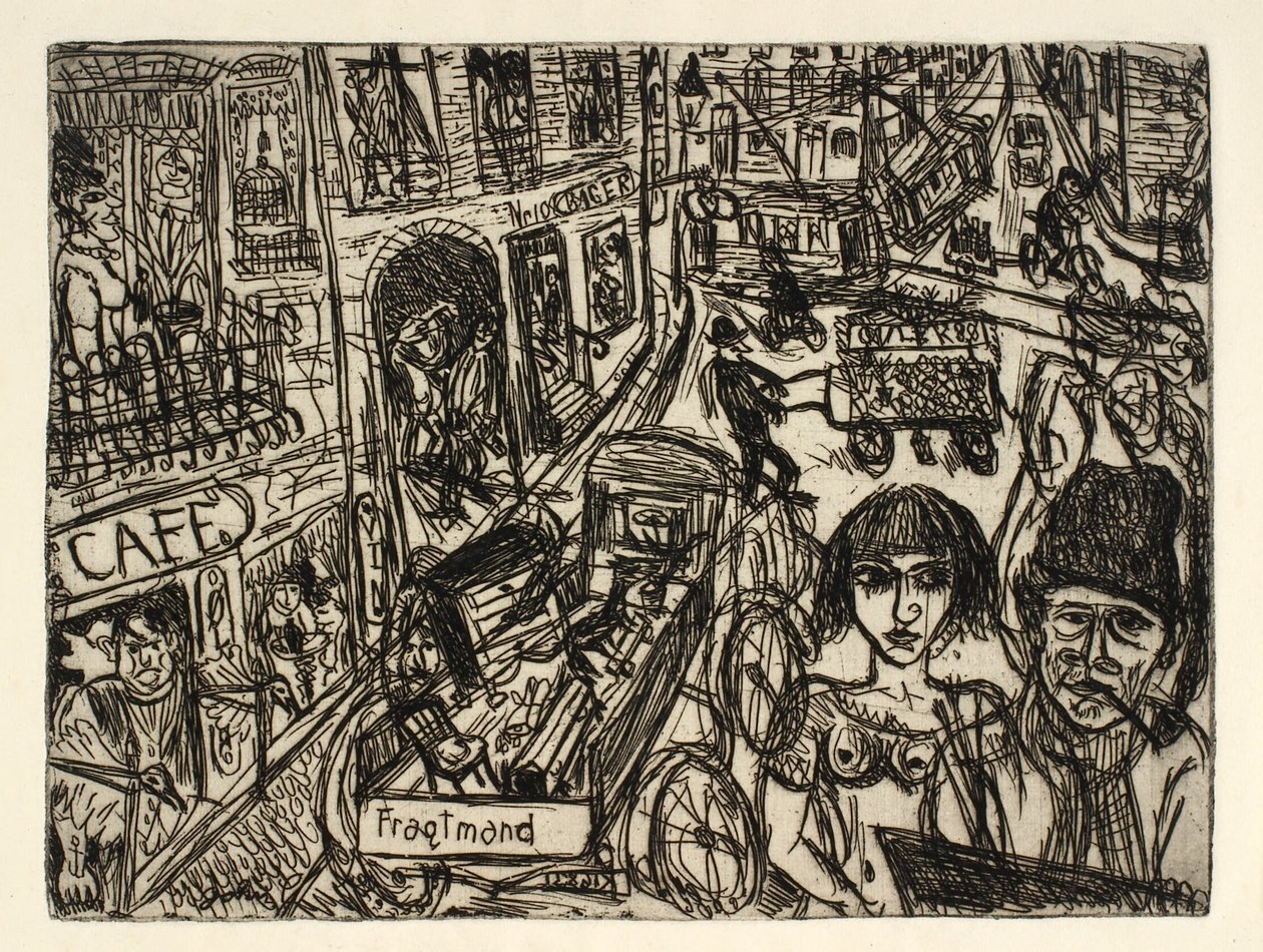 Życie uliczne w Nørrebro autorstwa John Christensen