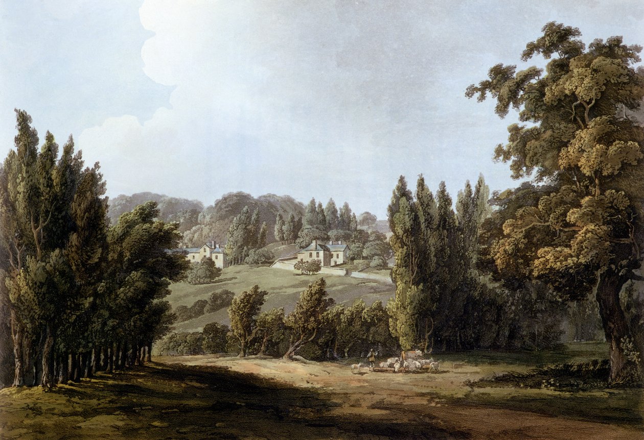 „Ermitaż” w Montmorency, 1809 autorstwa John Claude Nattes