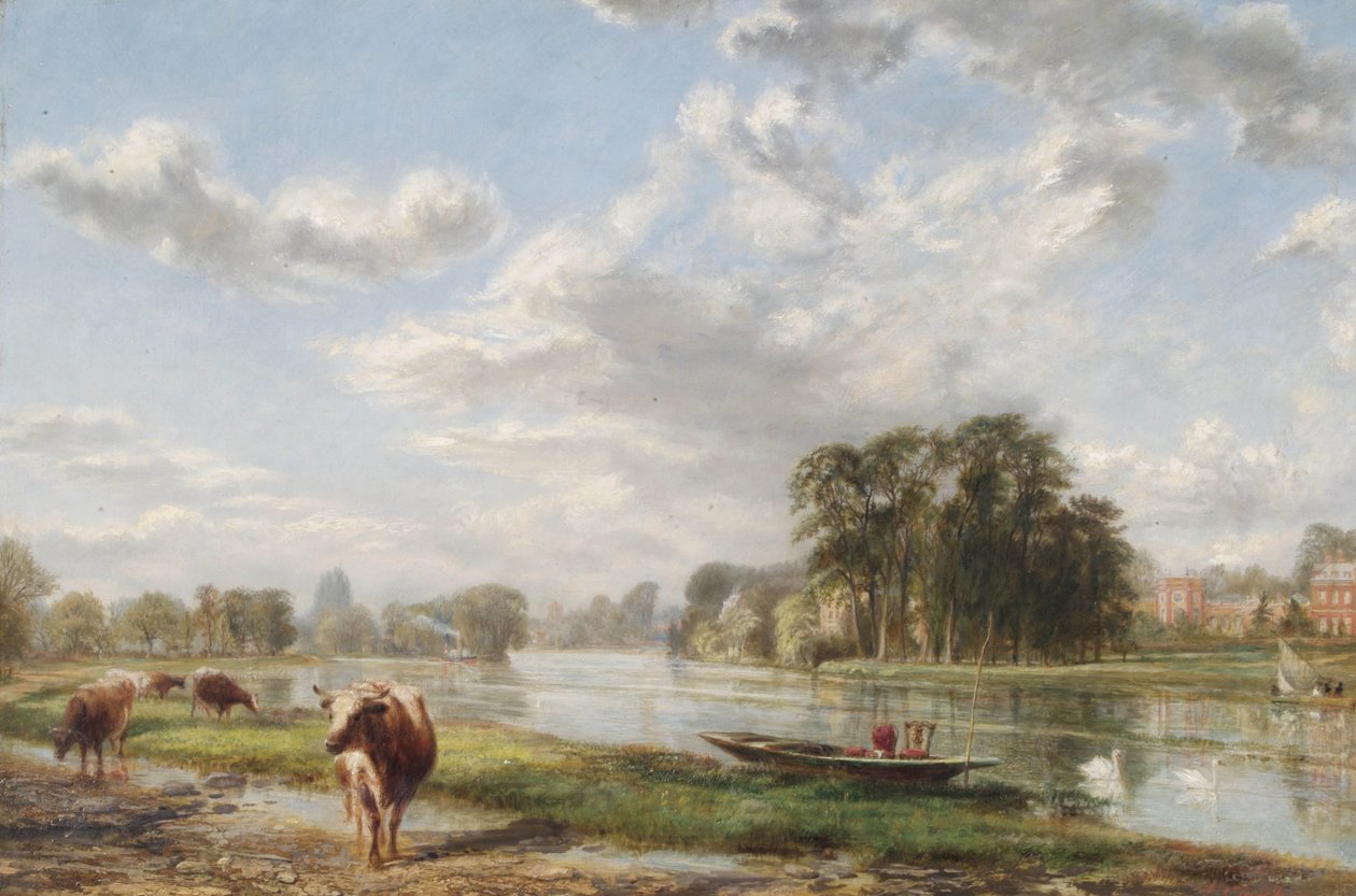 Dom Orleans, Twickenham, ok. 1825 autorstwa John Cleghorn