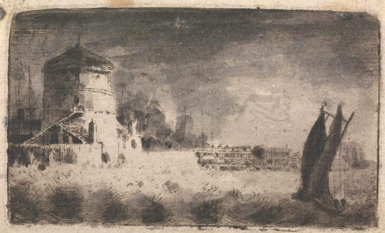 Stara Wieża, Leith autorstwa John Clerk of Eldin