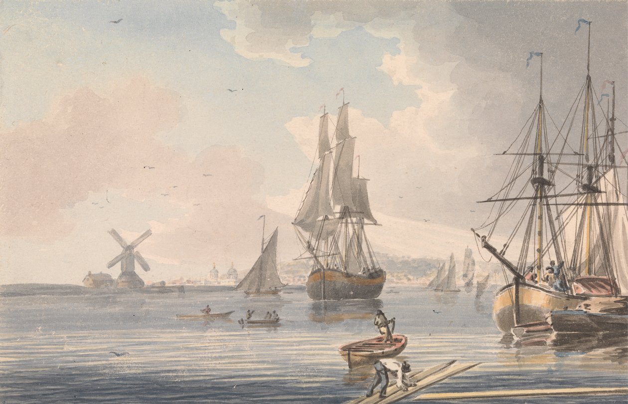 Stocznia Deptford, Kent autorstwa John Cleveley the Younger