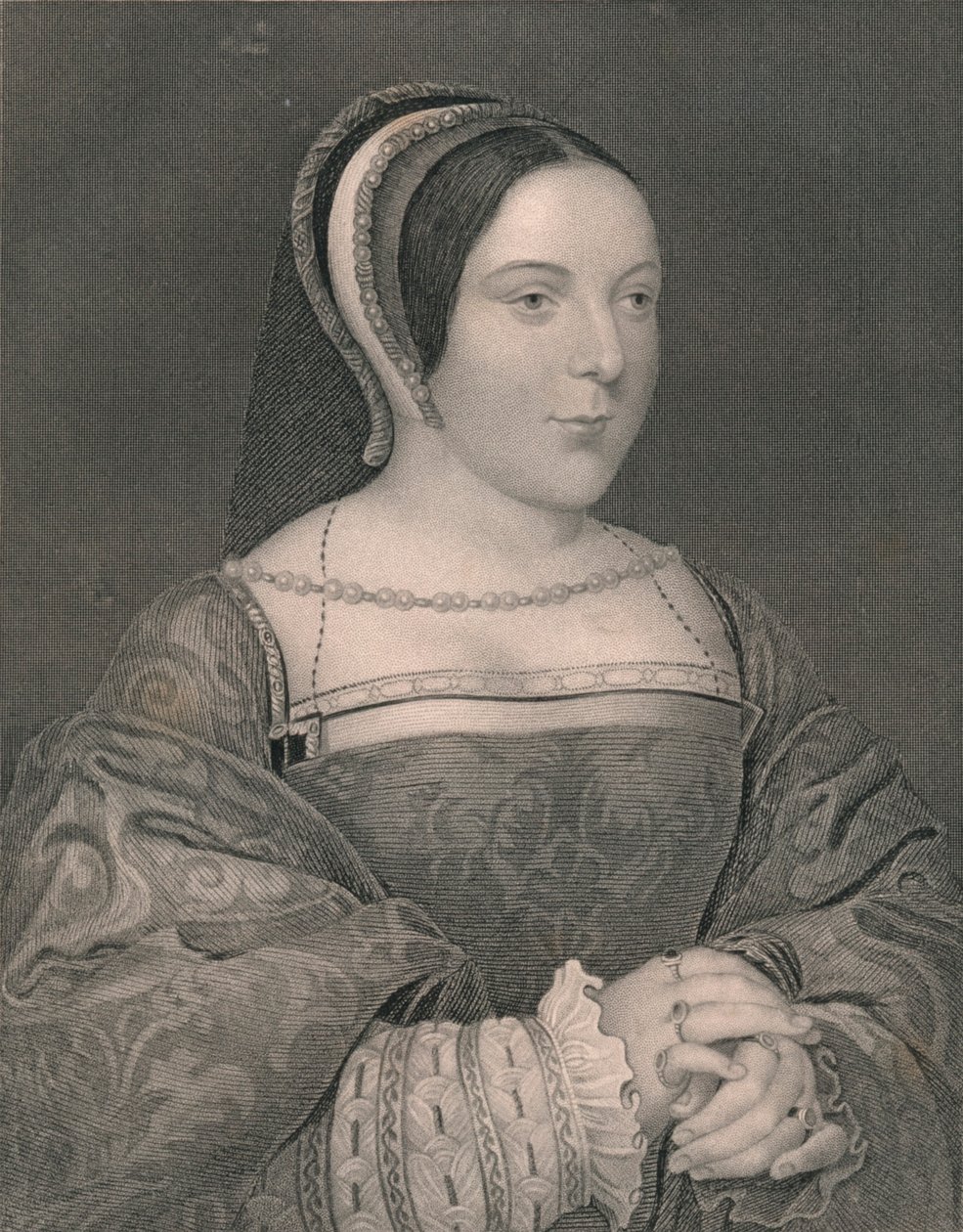 Małgorzata Tudor. Królowa Szkocji, ok. 1525, początek XIX wieku. autorstwa John Cochran