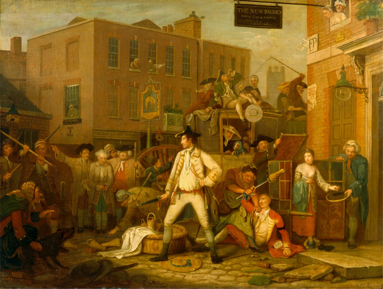 Scena na londyńskiej ulicy autorstwa John Collet