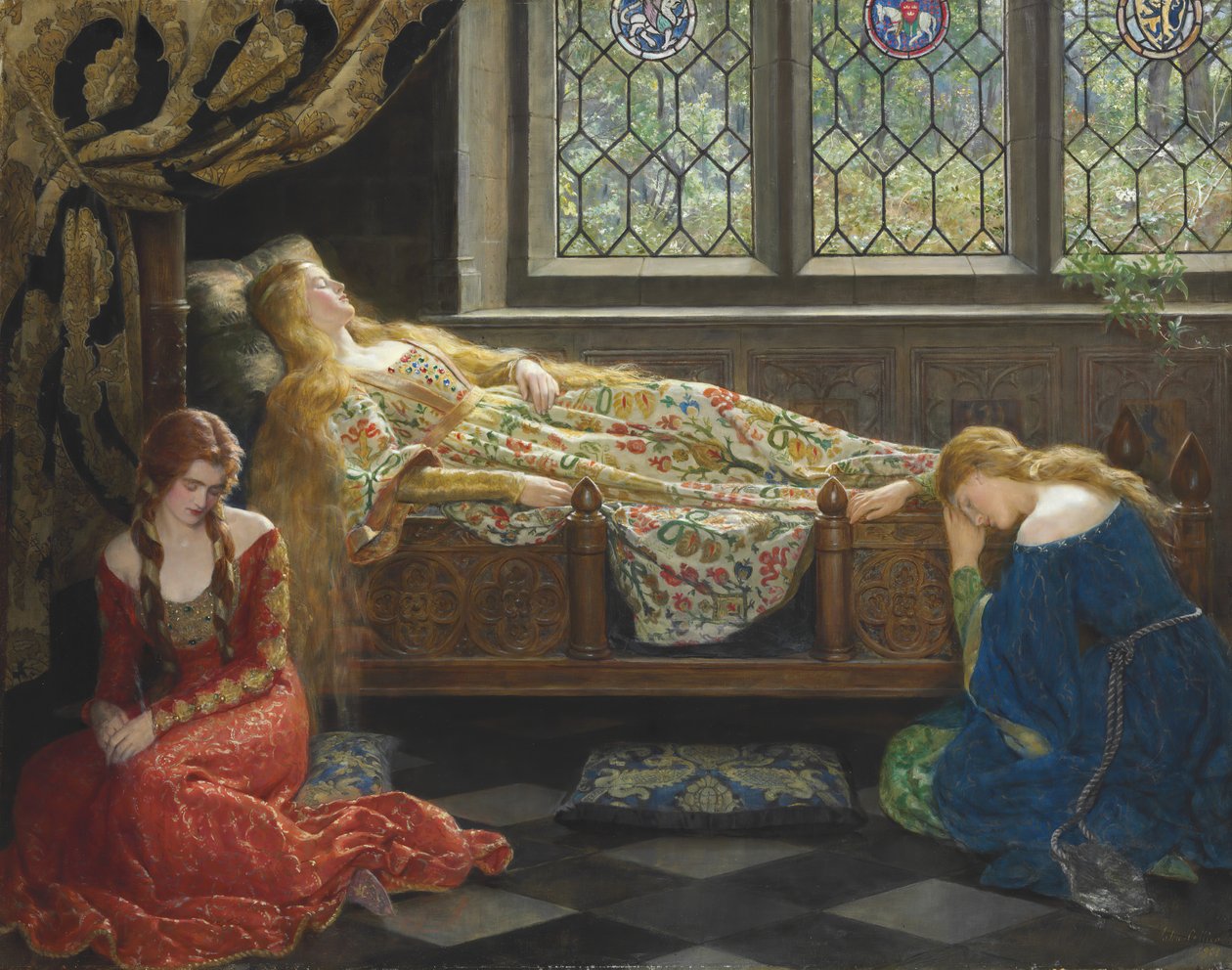 Śpiąca Królewna. autorstwa John Collier