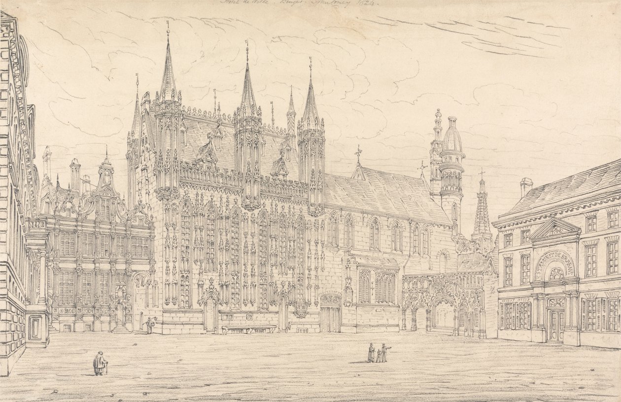 Hotel de Ville, Brugia autorstwa John Coney