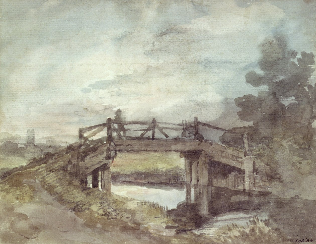 Most na rzece Stour autorstwa John Constable