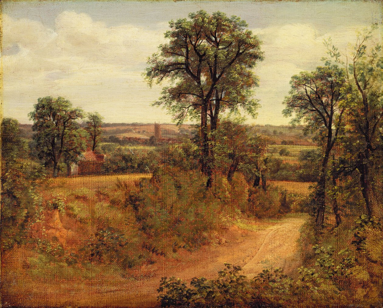 Zaułek w pobliżu Dedham, ok. 1802 (olej na płótnie) autorstwa John Constable