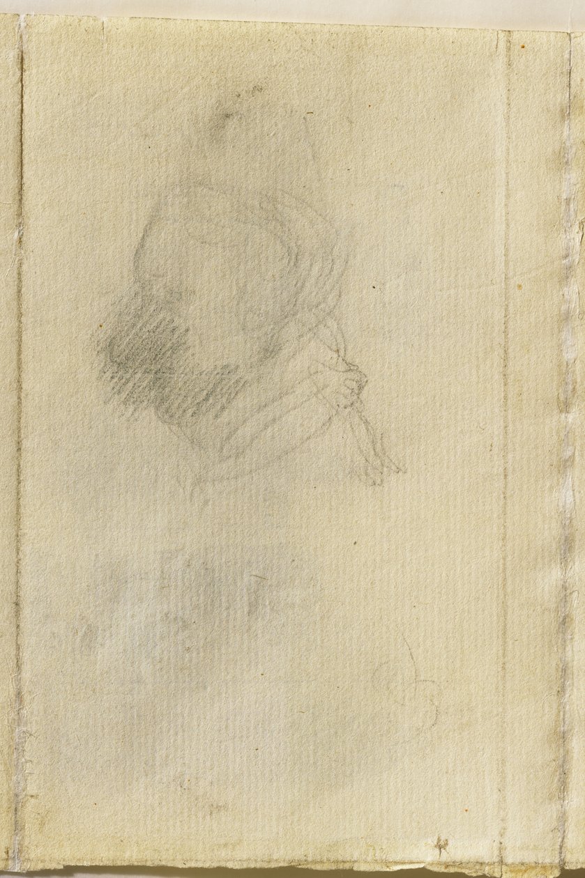 Głowa mężczyzny w profilu autorstwa John Constable
