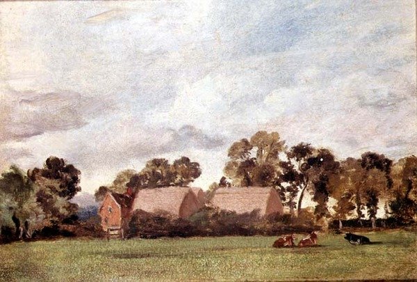 Pejzaż Suffolk (olej na płótnie) autorstwa John Constable