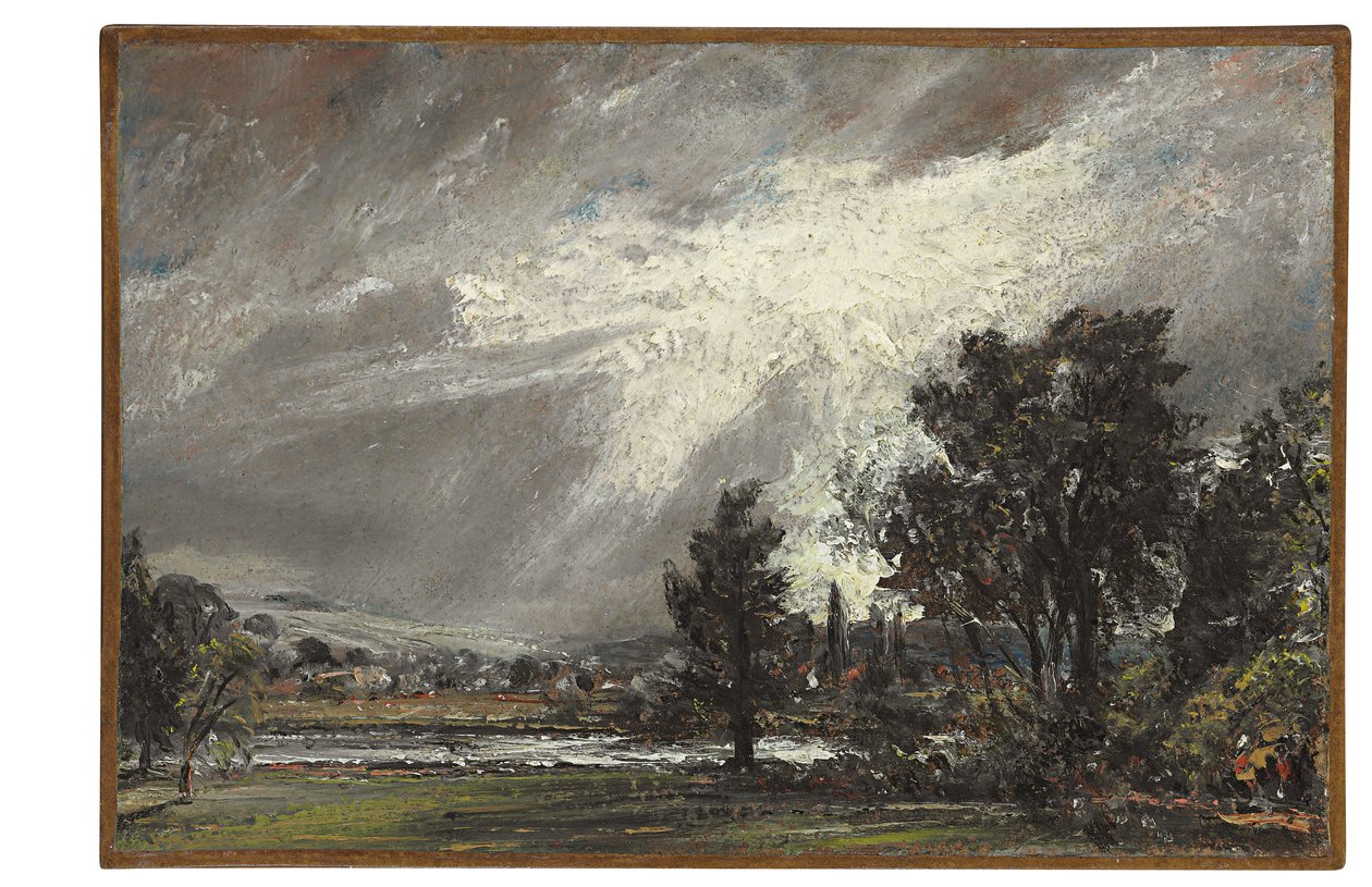 Widok Salisbury (olej na papierze nałożony na płótno) autorstwa John Constable