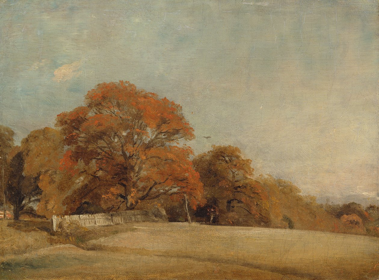 Jesienny krajobraz w East Bergholt, ok. 1805-08 autorstwa John Constable