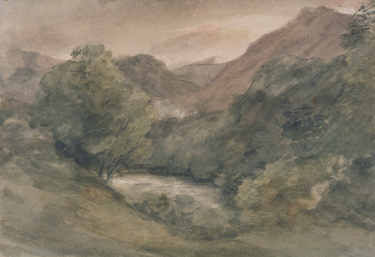 Borrowdale, Wieczór po pięknym dniu, 1 października autorstwa John Constable