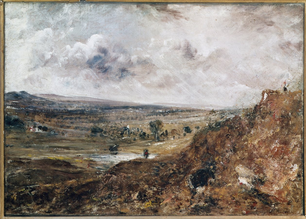 Branch Hill Pond, Hampstead (olej na płótnie) autorstwa John Constable