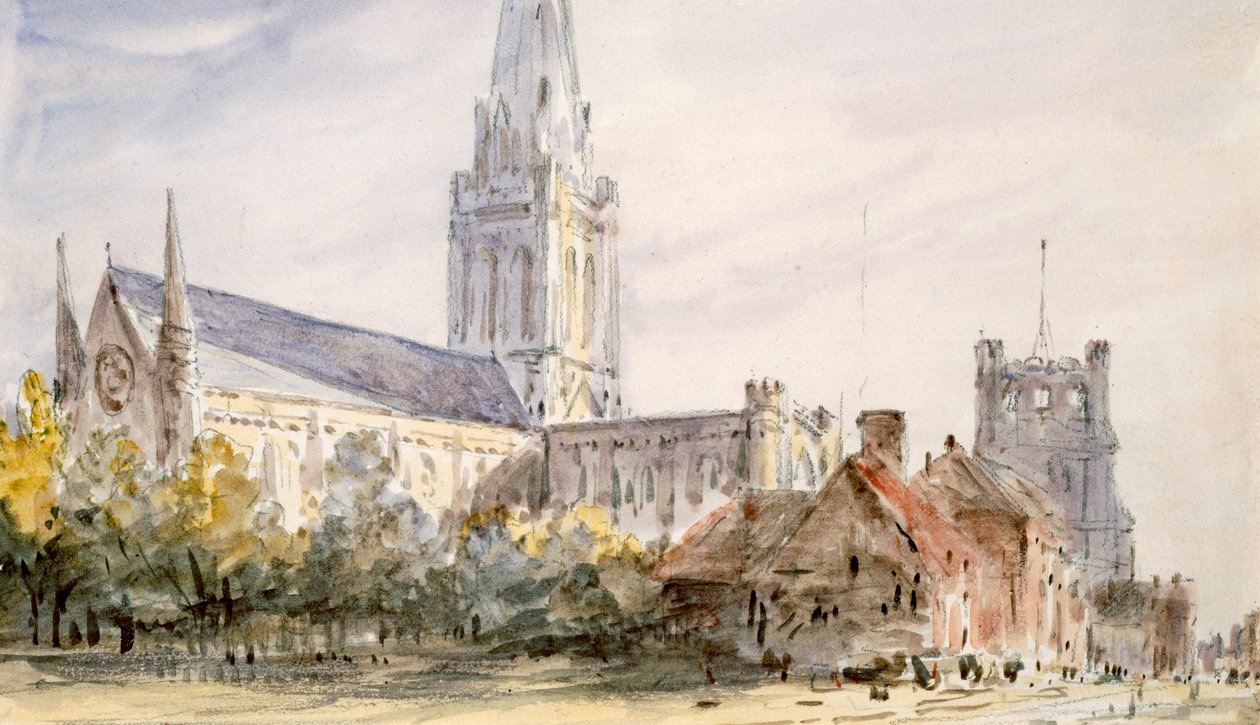 „Katedra Chichester”, Sussex, c1796-1837 autorstwa John Constable